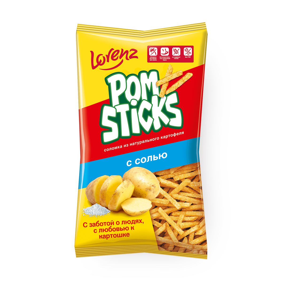 Изображение товара Соломка картофельная Pomsticks Lorenz с солью 100 г