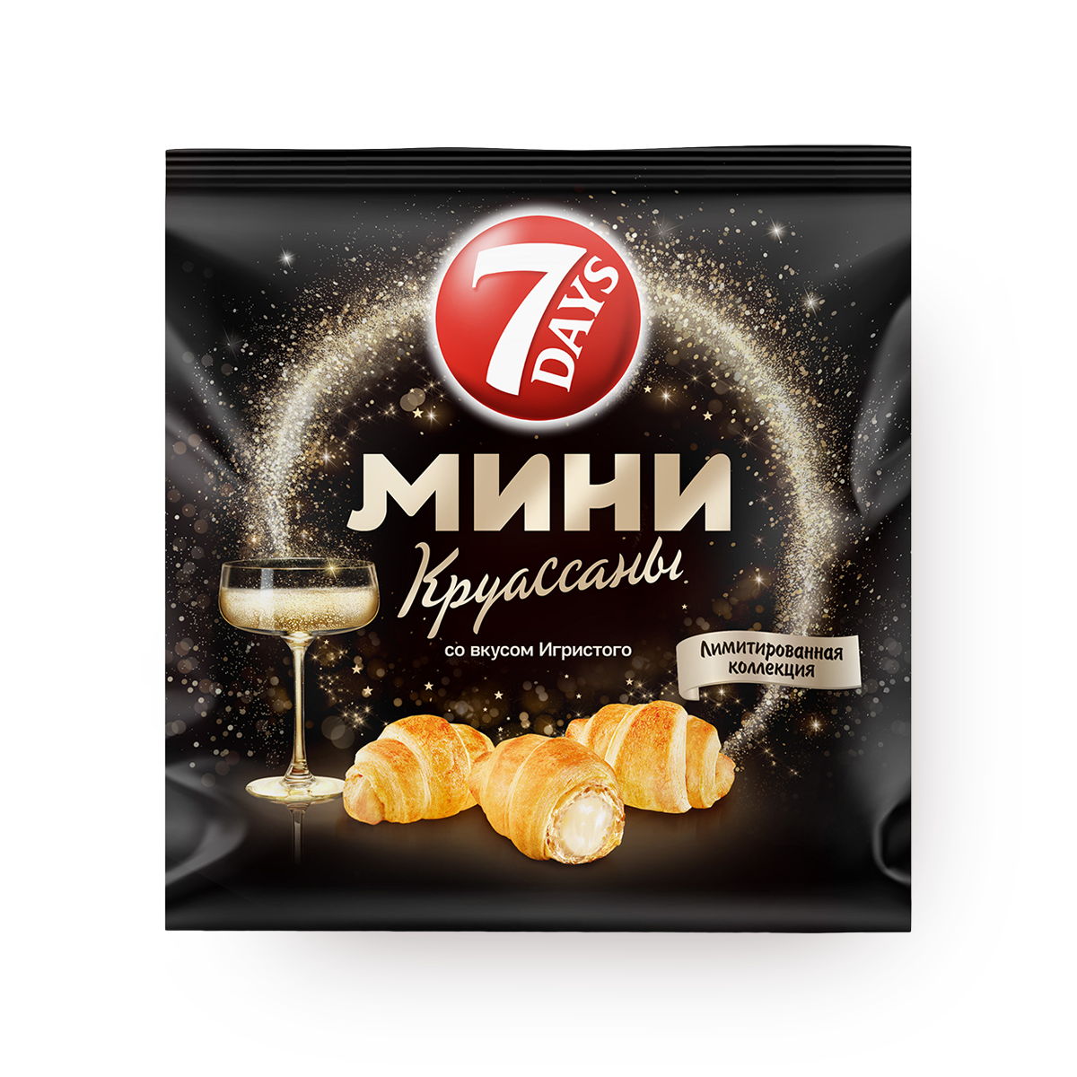 Изображение товара Мини круассаны 7Days с кремом со вкусом шампань 265 г