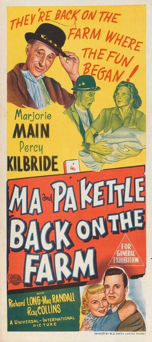 Постер: (Ma and Pa Kettle Back on the Farm, 1951 - вся информация о фильме на FilmNavi.ru