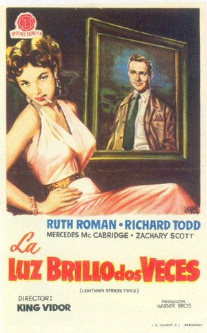 Постер: (Молния бьет дважды, 1951 - вся информация о фильме на FilmNavi.ru