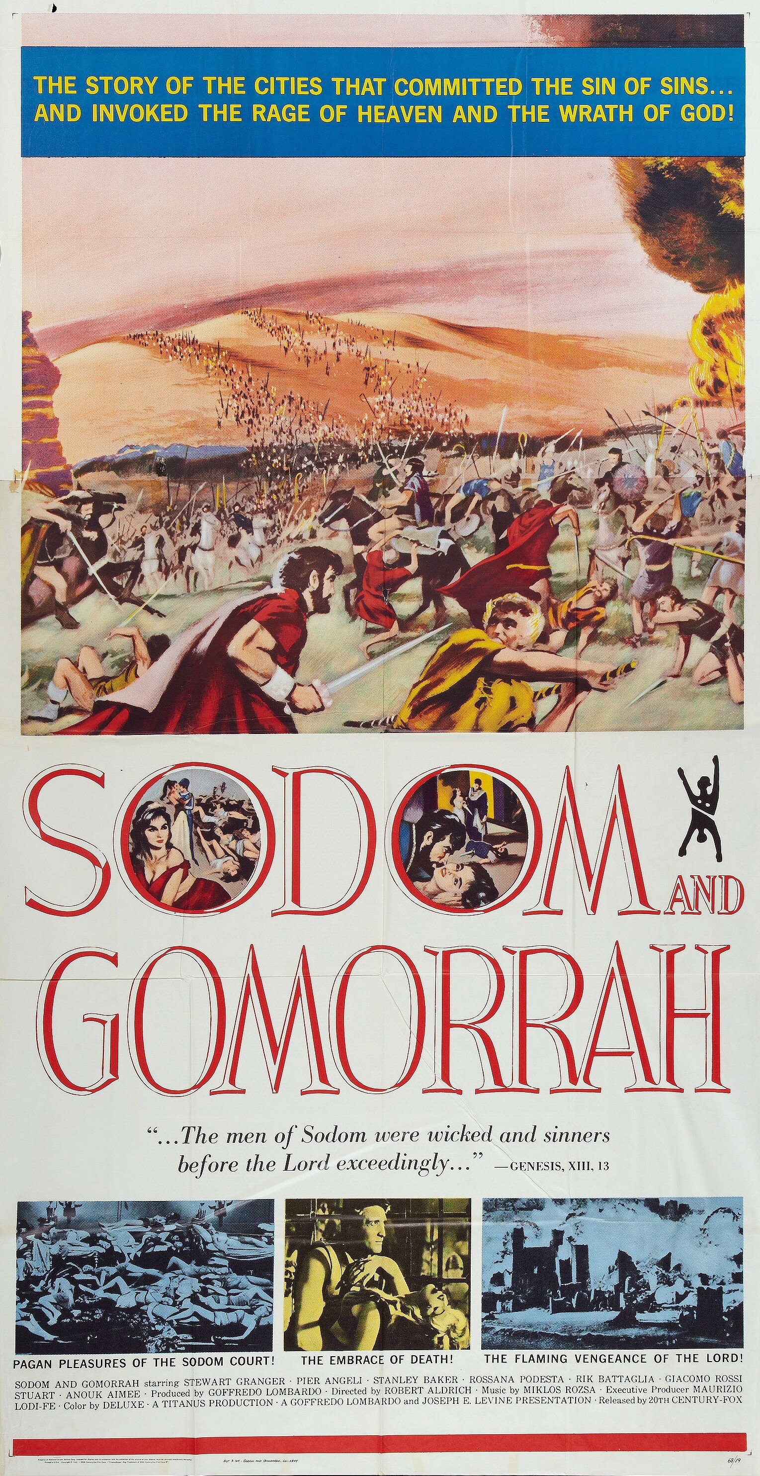 Постеры: Содом и Гоморра / Постер фильма «Содом и Гоморра» (1962) #2203100