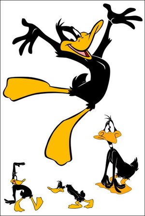 Daffy Duck And His Girlfriend