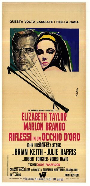 Постер: (Блики в золотом глазу, 1967 - вся информация о фильме на FilmNavi.ru