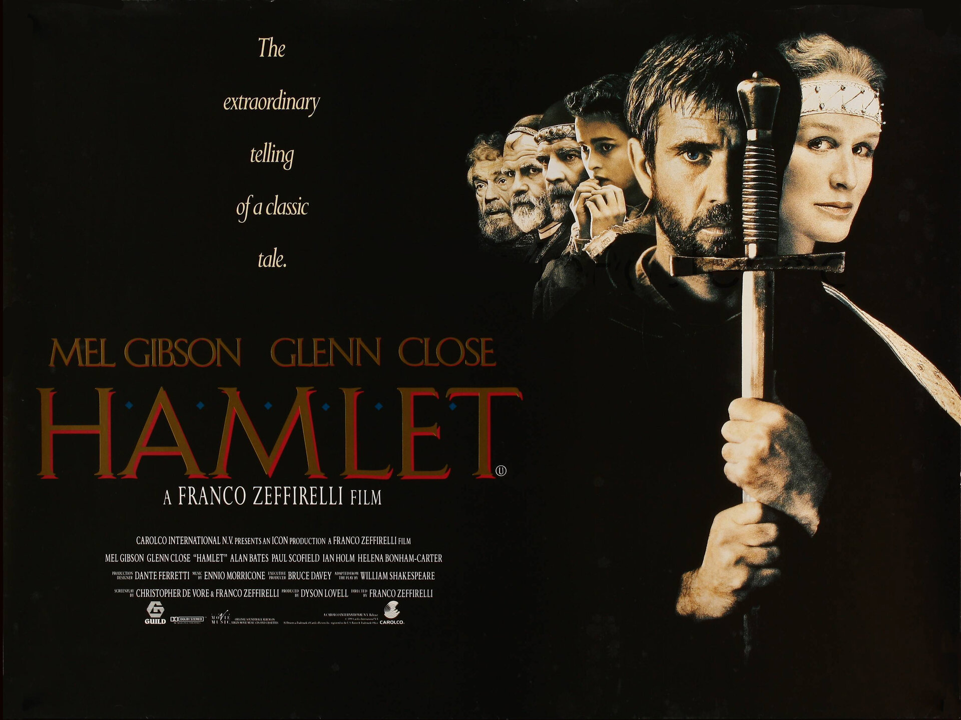 Постеры: Гамлет / Постер фильма «Гамлет» (1990) #2178588