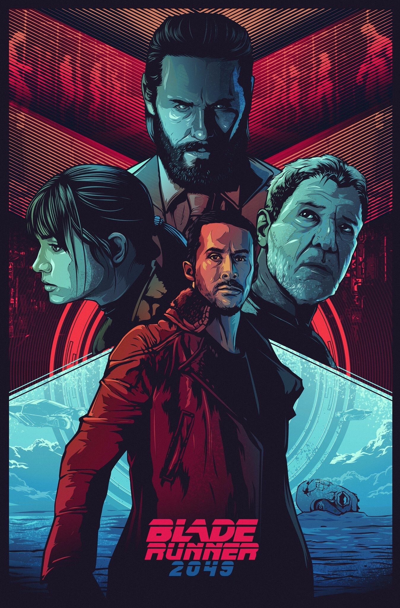 Постеры: Бегущий по лезвию 2049 / Фан-арт фильма «Бегущий по лезвию ...