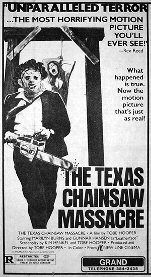 Постер: (Техасская резня бензопилой, 1974 - вся информация о фильме на FilmNavi.ru