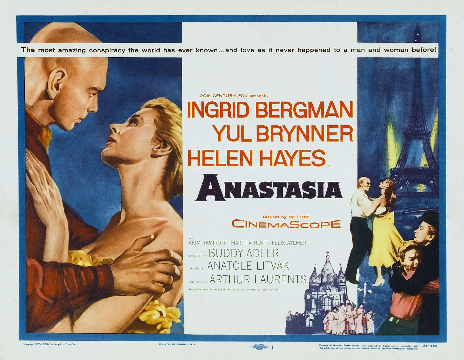 Постеры: Анастасия / Постер фильма «Анастасия» (1956) #676176