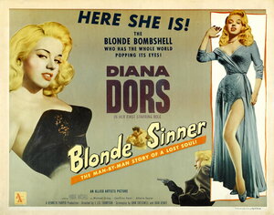 Постер: (Белокурая грешница, 1956 - вся информация о фильме на FilmNavi.ru