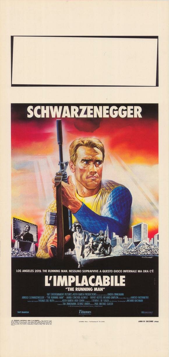 Постеры: Бегущий человек / Постер фильма «Бегущий человек» (1987) #1875854