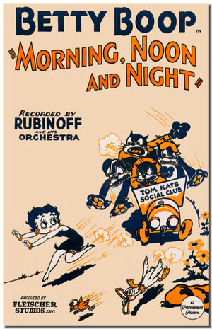 Постер: (Утренний, дневной и ночной, 1933 - вся информация о мультфильме на FilmNavi.ru