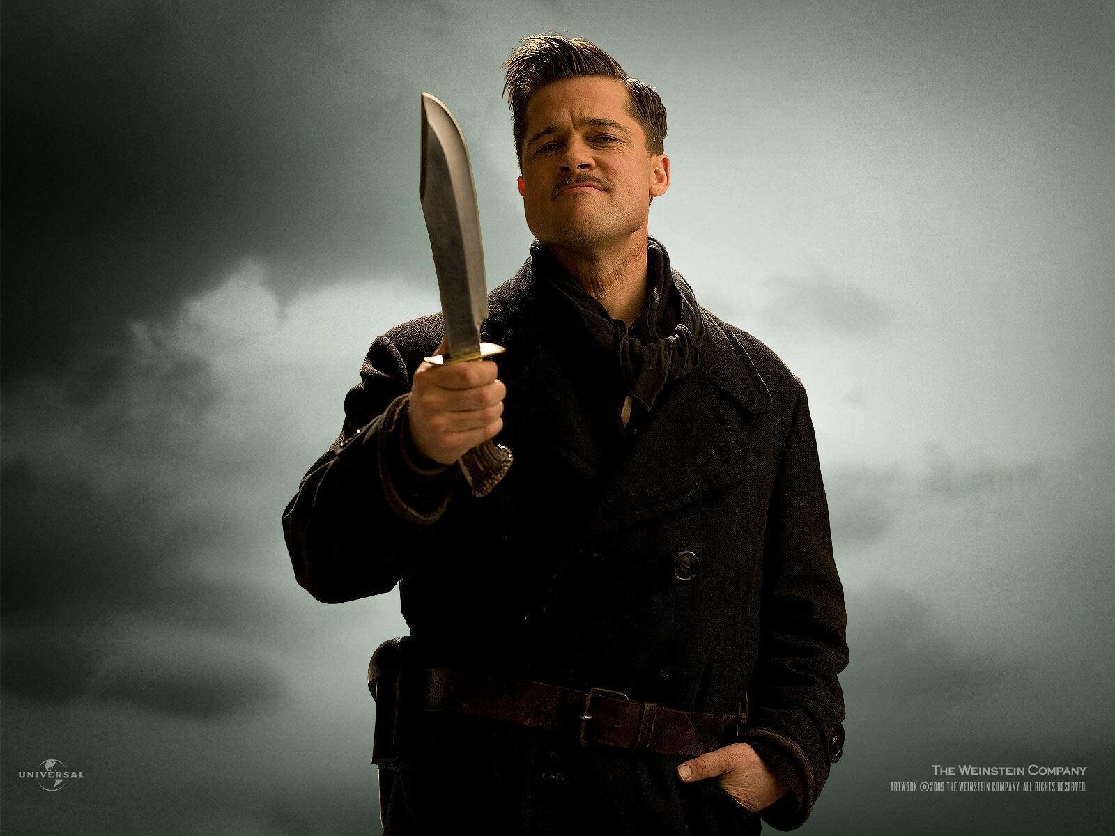 Brad pitt knife inglourious basterds
