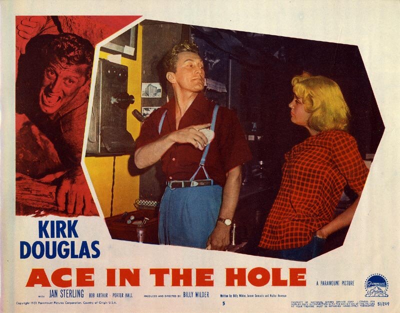 Постеры: Туз в рукаве / Постер фильма «Туз в рукаве» (1951) #3262342