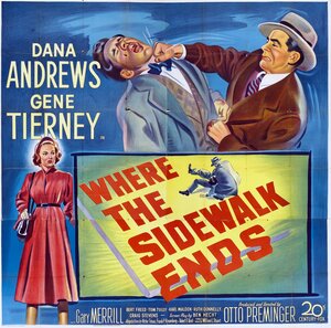 Постер: (Там, где кончается тротуар, 1950 - вся информация о фильме на FilmNavi.ru