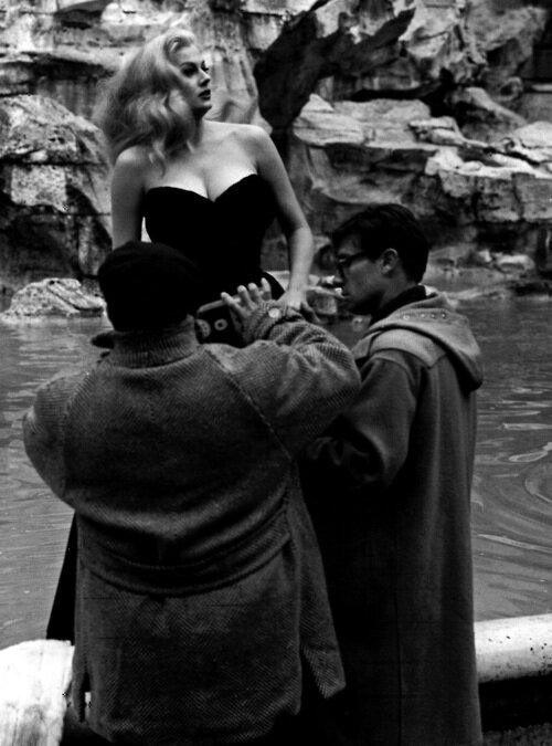 Фото: Сладкая жизнь / Кадр со съемок фильма «Сладкая жизнь» (1960) #2178788