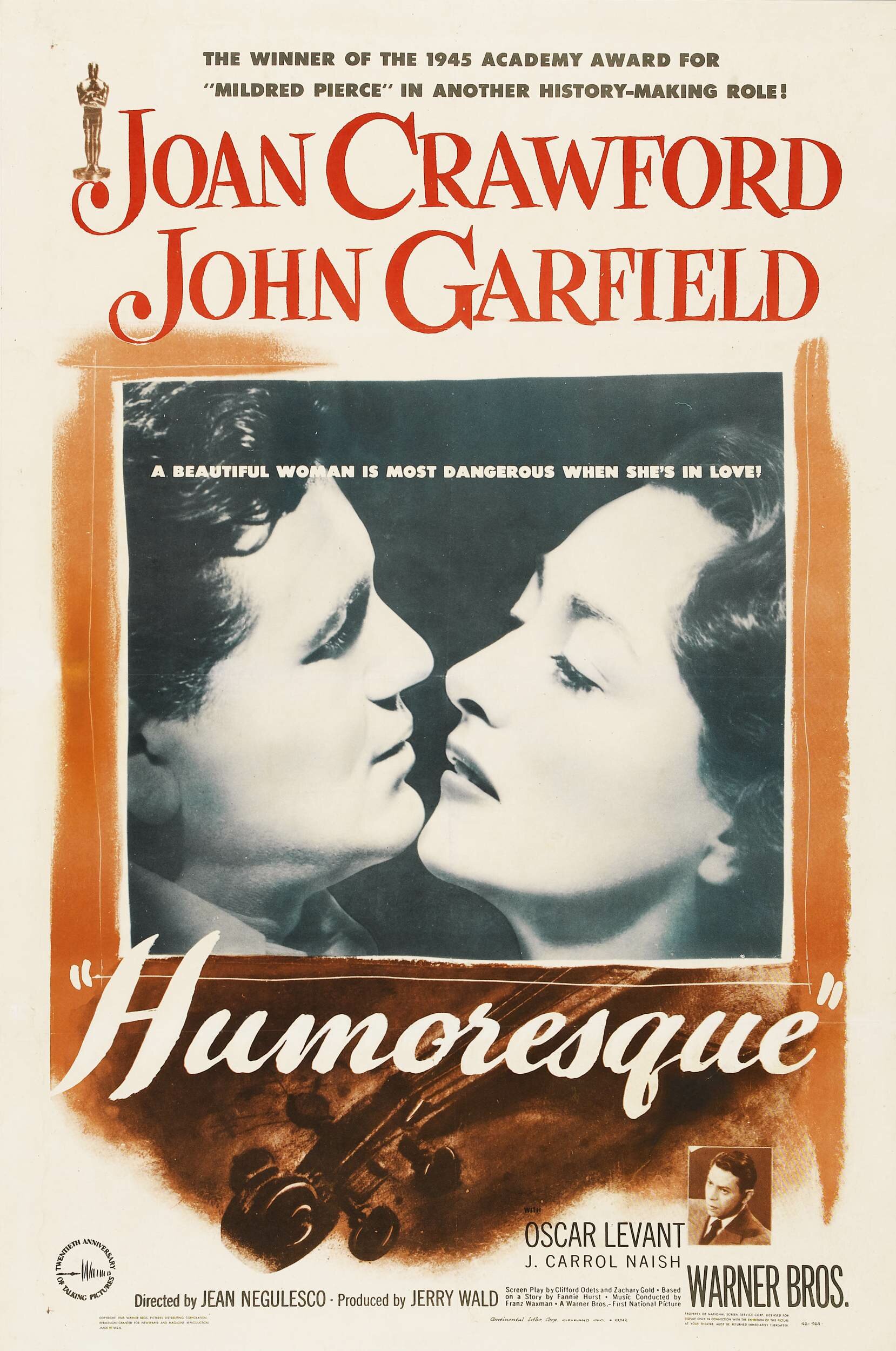 Постеры: Юмореска / Постер фильма «Юмореска» (1946) #597378