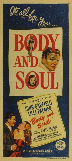 Постер: (Тело и душа, 1947 - вся информация о фильме на FilmNavi.ru