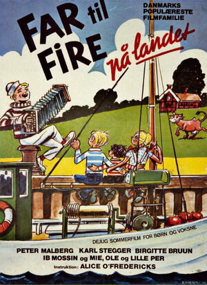 Постер: (Отец четверых в деревне, 1955 - вся информация о фильме на FilmNavi.ru