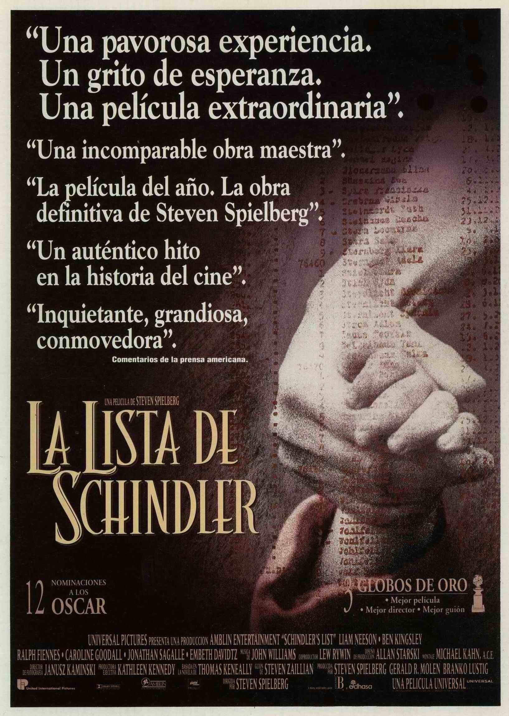 Постеры: Список Шиндлера / Постер фильма «Список Шиндлера» (1993) #426958