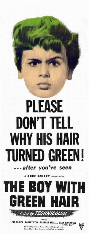 Постер: (Мальчик с зелеными волосами, 1948 - вся информация о фильме на FilmNavi.ru