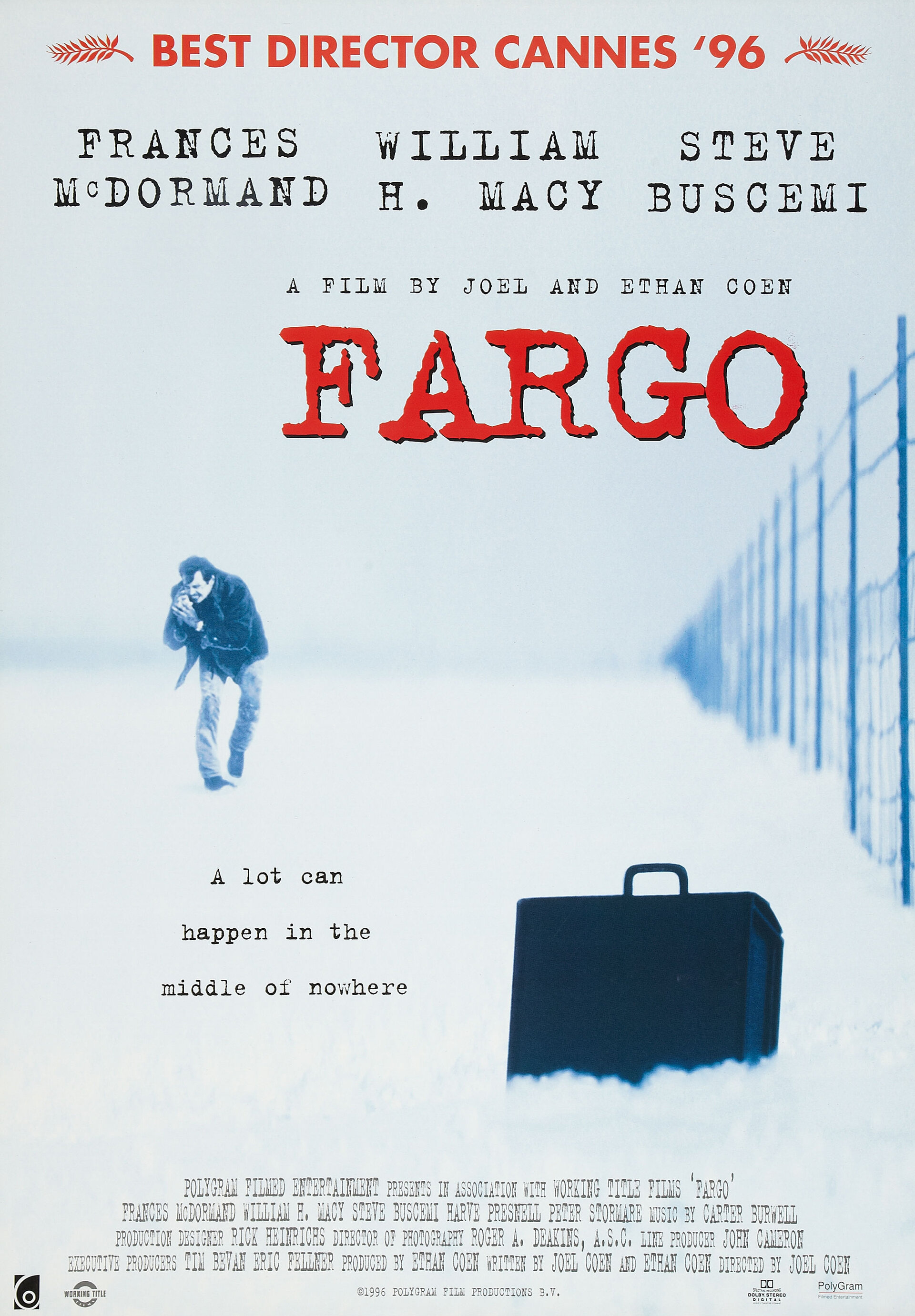 Постеры: Фарго / Постер фильма «Фарго» (1995) #2207778