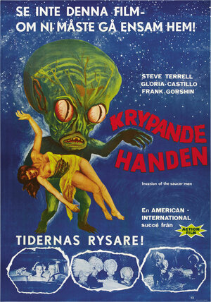 Постер: (Вторжение обитателей летающих тарелок, 1957 - вся информация о фильме на FilmNavi.ru