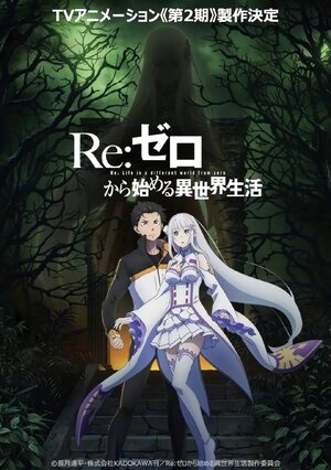 Постер: (Re: Zero – жизнь с нуля в другом мире, 2016 - вся информация о мультсериале на FilmNavi.ru