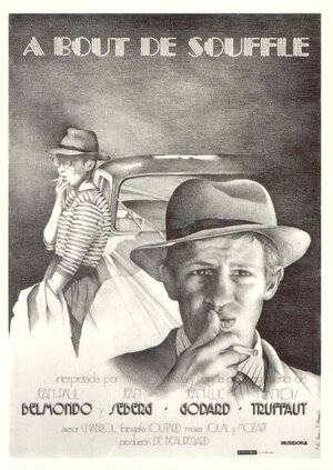 Постер: (На последнем дыхании, 1960 - вся информация о фильме на FilmNavi.ru