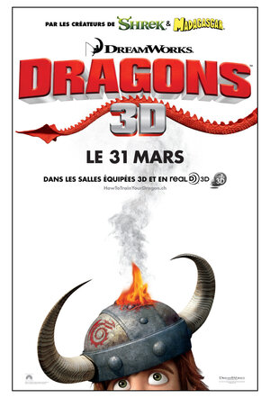 Постер: (Как приручить дракона, 2010 - вся информация о мультфильме на FilmNavi.ru