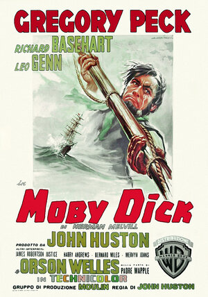 Постер: (Моби Дик, 1956 - вся информация о фильме на FilmNavi.ru