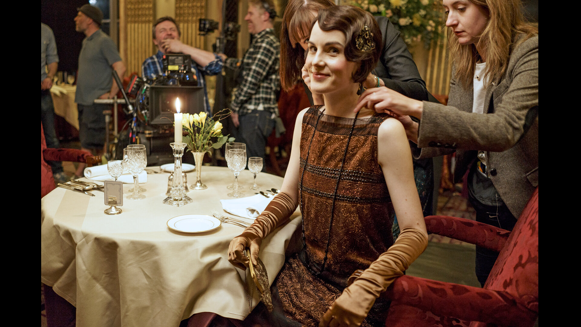 Фото: Аббатство Даунтон / Кадр со съемок сериала «Аббатство Даунтон ...