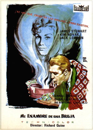 Постер: (Колокол, книга и свеча, 1958 - вся информация о фильме на FilmNavi.ru