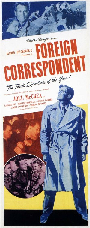 Постер: (Иностранный корреспондент, 1940 - вся информация о фильме на FilmNavi.ru
