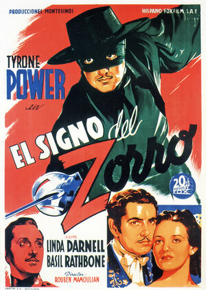 Постер: (Знак Зорро, 1940 - вся информация о фильме на FilmNavi.ru