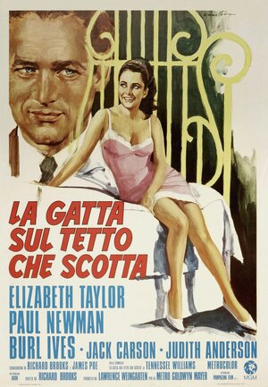 Постер: (Кошка на раскаленной крыше, 1958 - вся информация о фильме на FilmNavi.ru