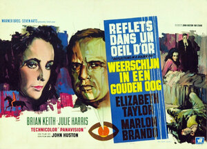 Постер: (Блики в золотом глазу, 1967 - вся информация о фильме на FilmNavi.ru