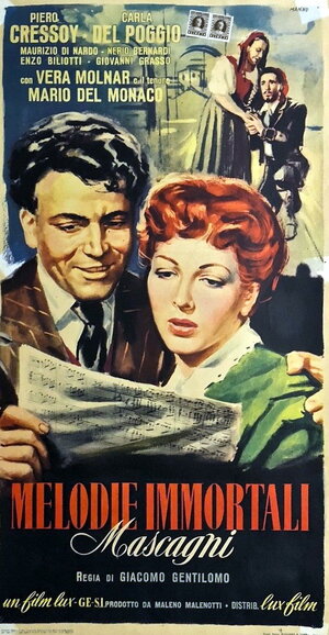 Постер: (Бессмертные мелодии — Масканьи, 1952 - вся информация о фильме на FilmNavi.ru