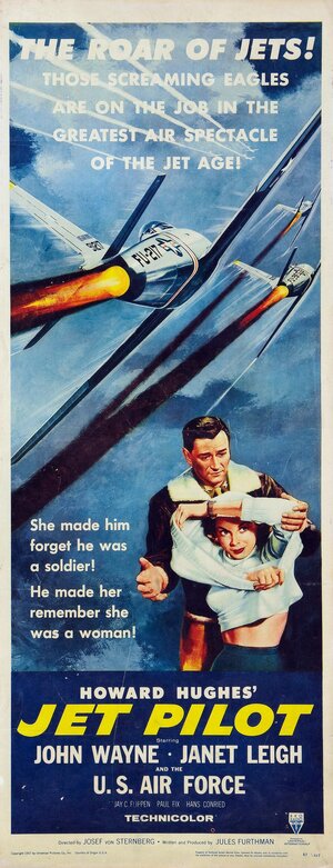 Постер: (Пилот реактивного самолета, 1957 - вся информация о фильме на FilmNavi.ru