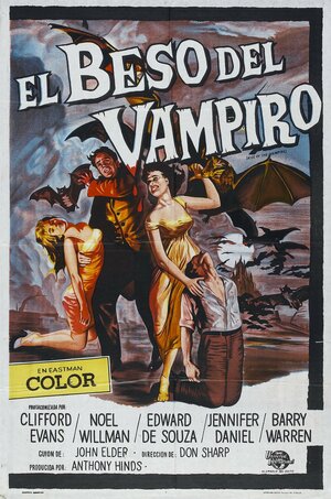 Постер: (Поцелуй вампира, 1963 - вся информация о фильме на FilmNavi.ru