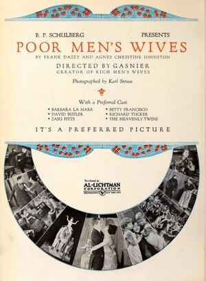 Постер: (Жёны бедняков, 1923 - вся информация о фильме на FilmNavi.ru