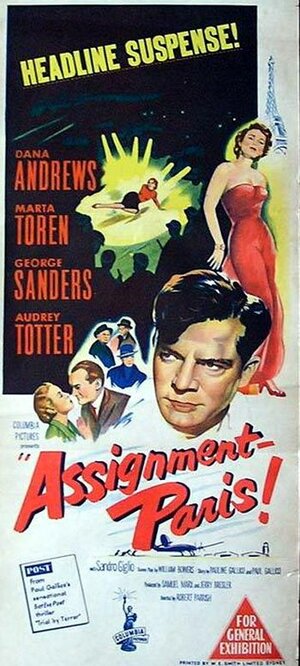 Постер: (Назначение: Париж, 1952 - вся информация о фильме на FilmNavi.ru