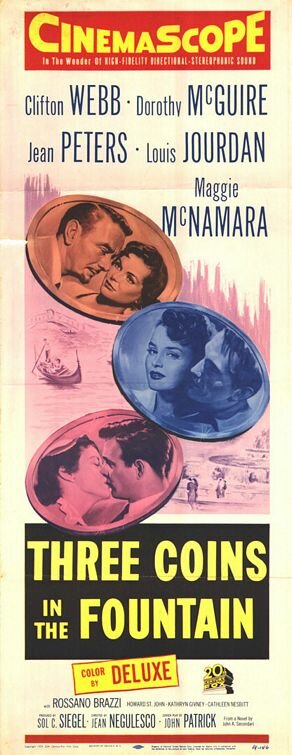 Постер: (Три монеты в фонтане, 1954 - вся информация о фильме на FilmNavi.ru