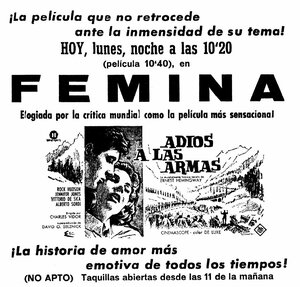 Постер: (Прощай, оружие!, 1957 - вся информация о фильме на FilmNavi.ru