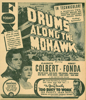 Постер: (Барабаны долины Мохок, 1939 - вся информация о фильме на FilmNavi.ru