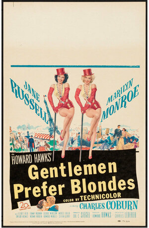 Постер: (Джентльмены предпочитают блондинок, 1953 - вся информация о фильме на FilmNavi.ru