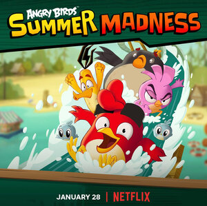 Постер: (Angry Birds: Летнее безумие, 2022 - вся информация о мультсериале на FilmNavi.ru