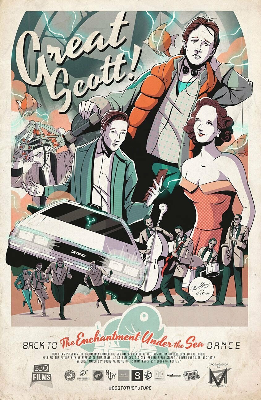 Постеры: Назад в будущее / Фан-арт фильма «Назад в будущее» (1985) #3885346