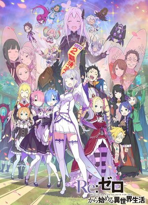 Постер: (Re: Zero – жизнь с нуля в другом мире, 2016 - вся информация о мультсериале на FilmNavi.ru