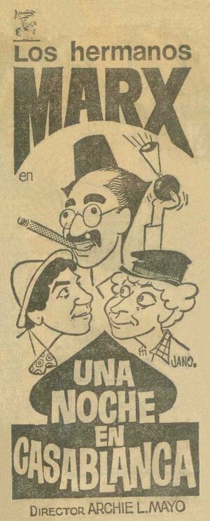 Постер: (Ночь в Касабланке, 1946 - вся информация о фильме на FilmNavi.ru