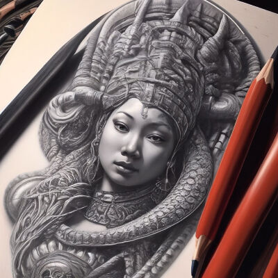 Example of YandexART generating detailed human faces in various contexts