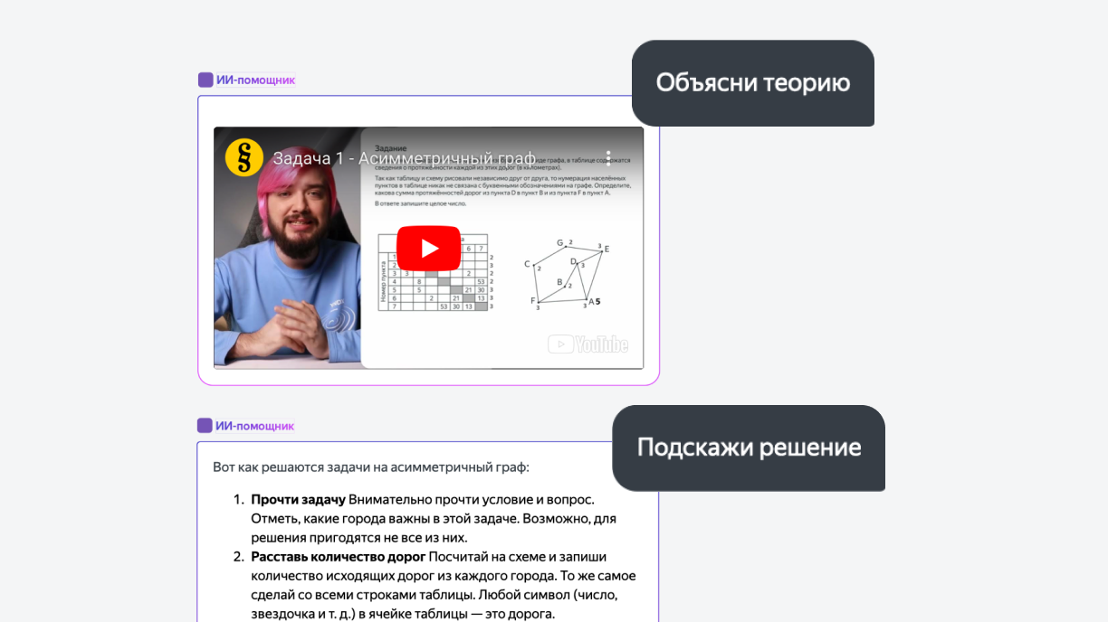 Персональный ИИ-помощник от Яндекс Учебника для подготовки к ЕГЭ по ...